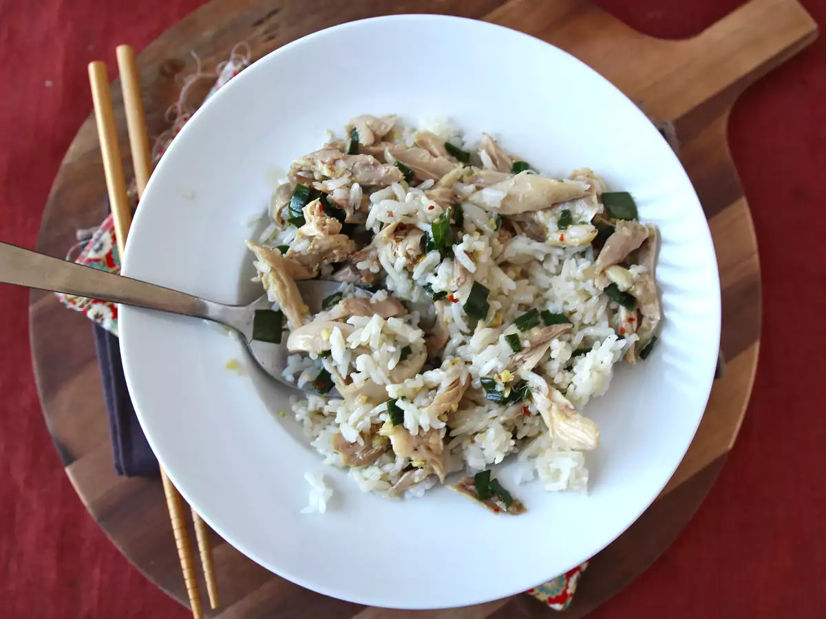 Poulet chinois vapeur au gingembre, ultra tendre et parfumé - photo 6