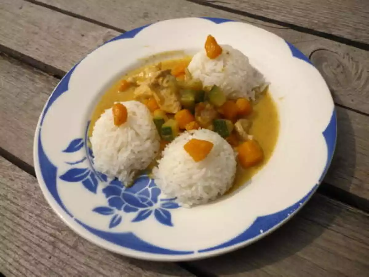 Poulet coco au potimarron