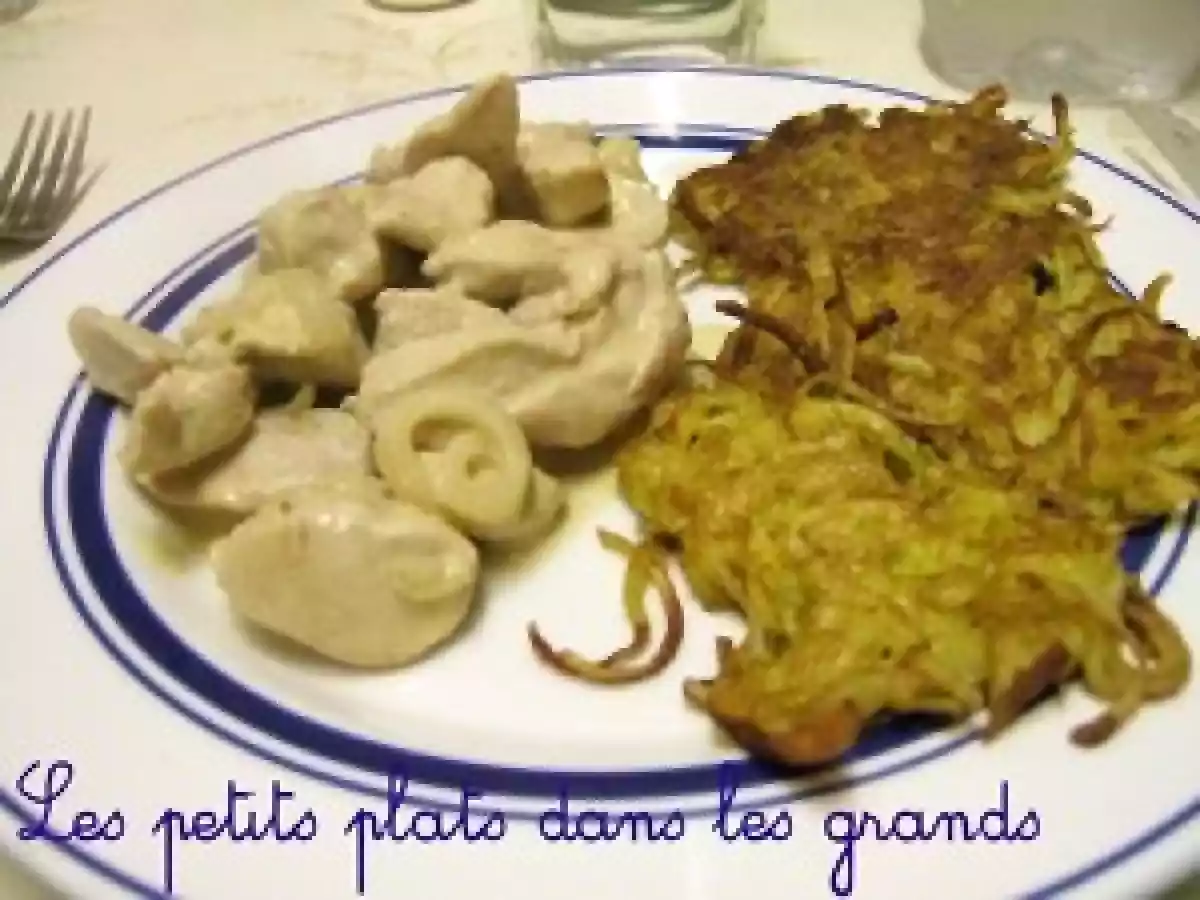 Poulet crème-moutarde aux oignons nouveaux