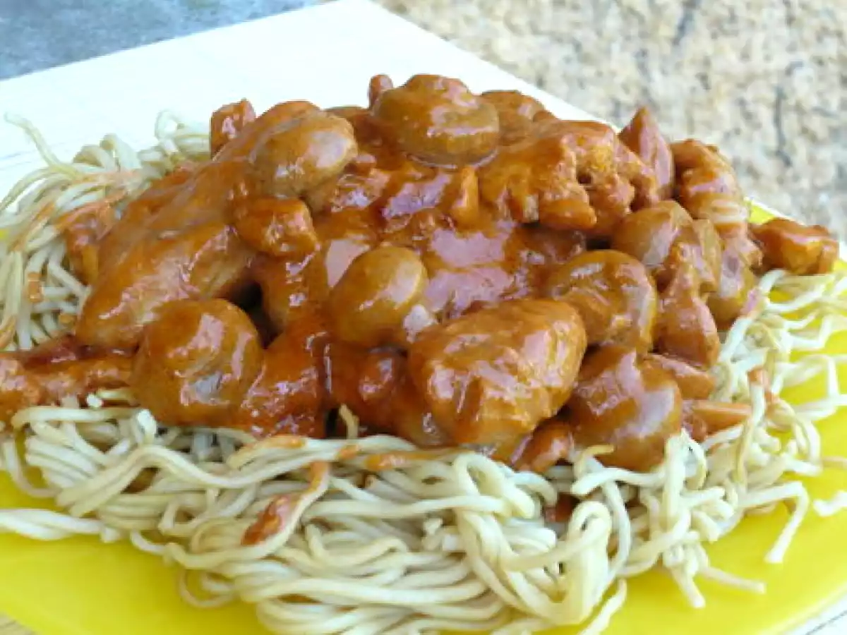 POULET CREMEUX AU JEREZ