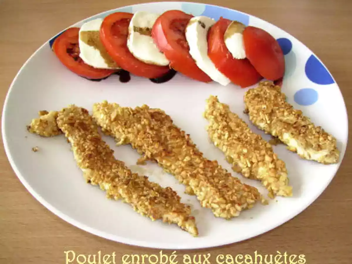 Poulet enrobé aux cacahuètes