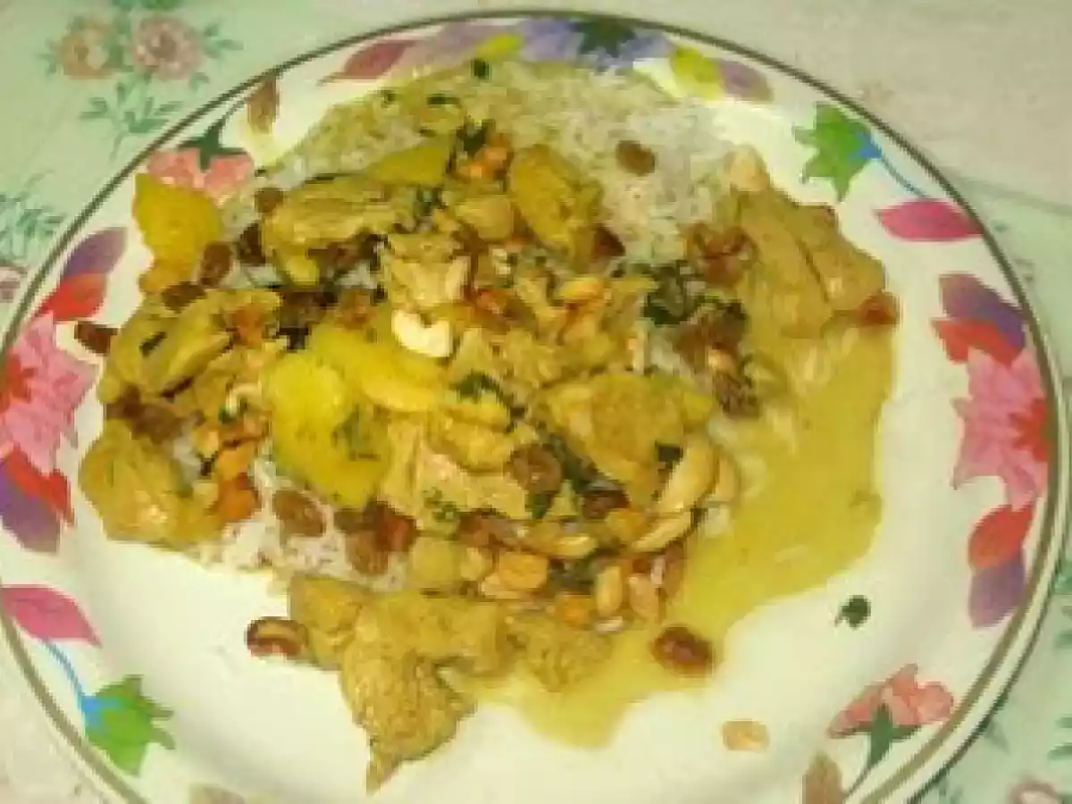 Poulet exotique aux fruits secs