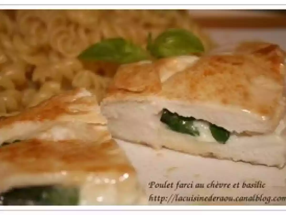 Poulet farci au chèvre et au basilic - photo 2