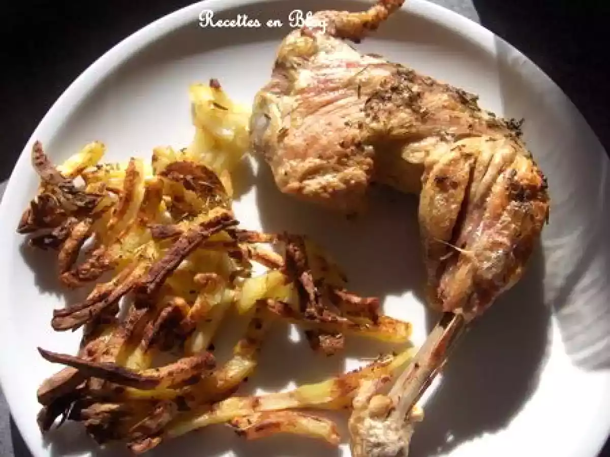 POULET FRITES AU FOUR
