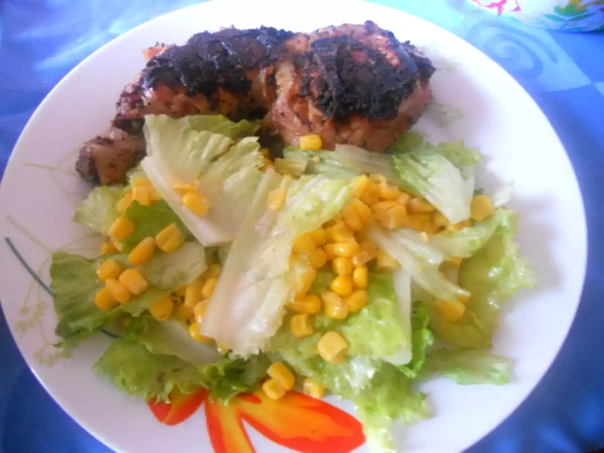 Poulet grillé au beurre de cacahuéte au COBB