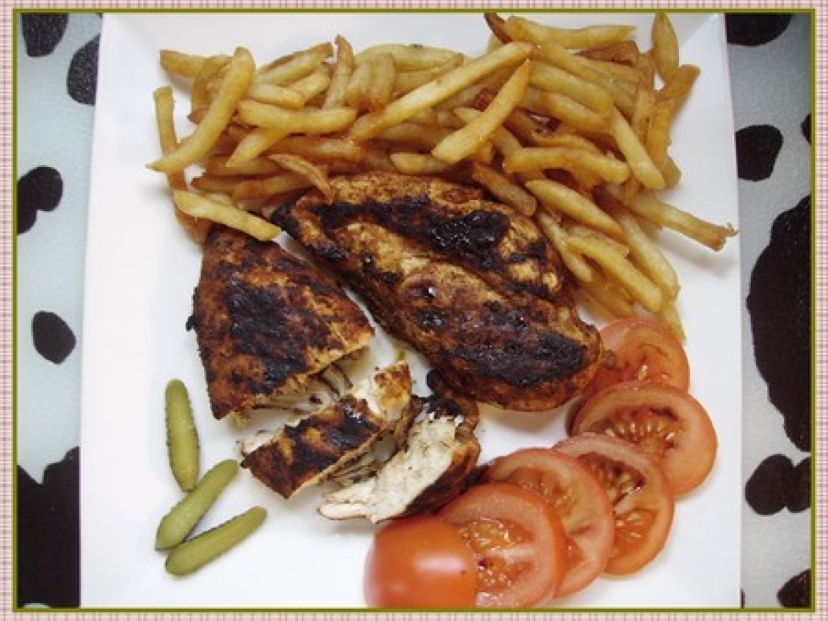 Poulet grillé au paprika et vin blanc Recette Ptitchef