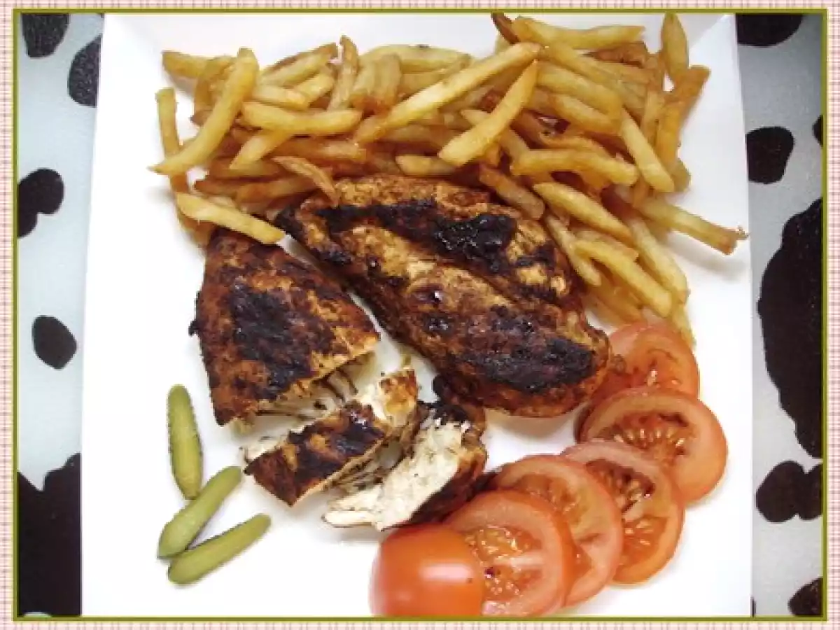 Poulet Grillé au Paprika et Vin Blanc