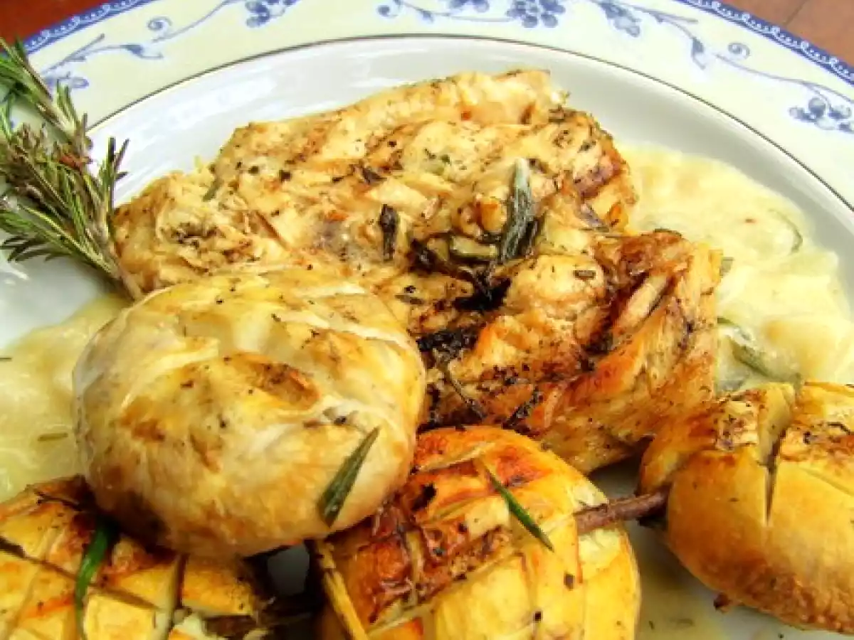 Poulet mariné au BBQ & brochette de champignons au romarin - photo 2