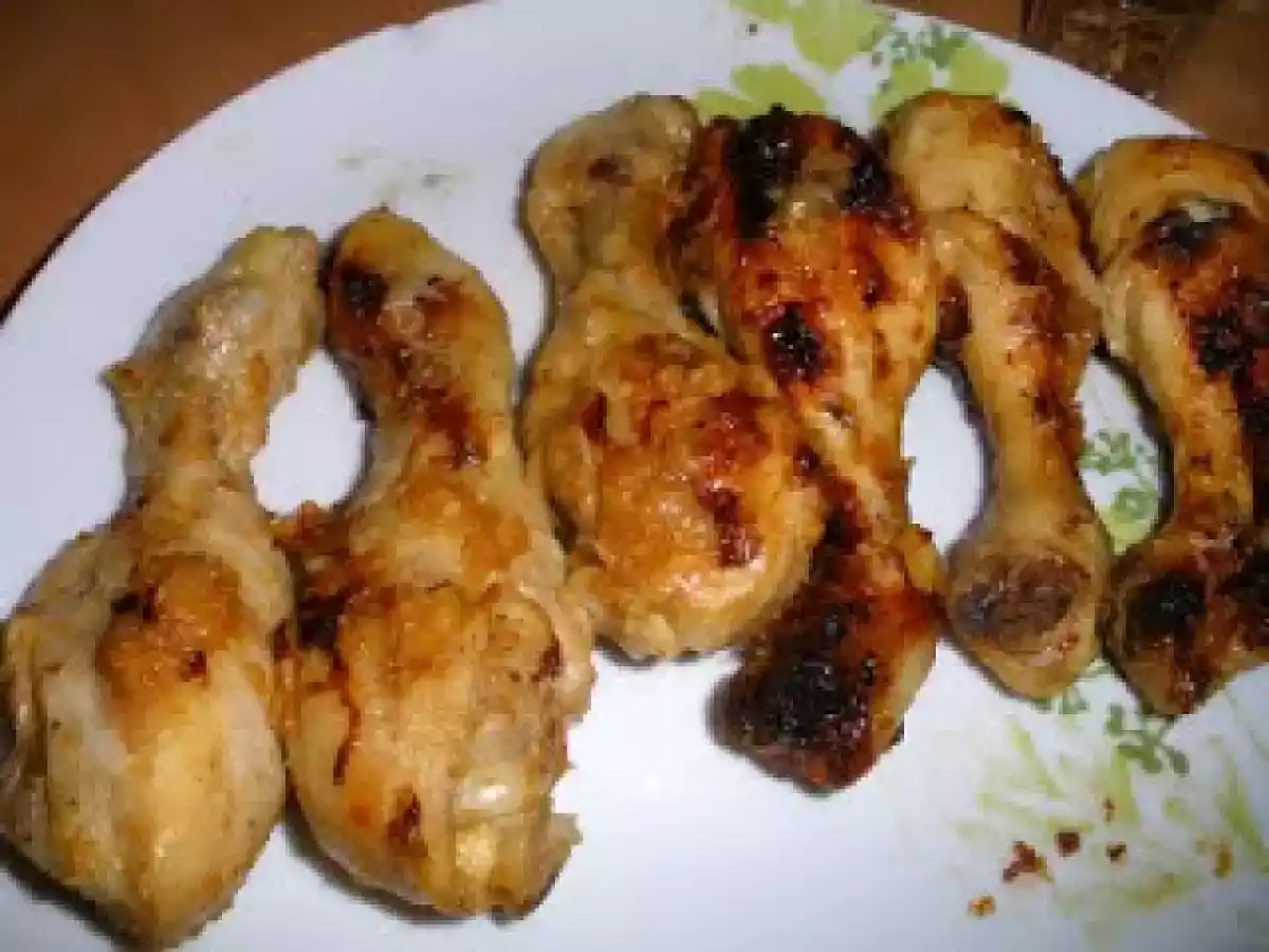 Poulet mariné cuit au barbecue