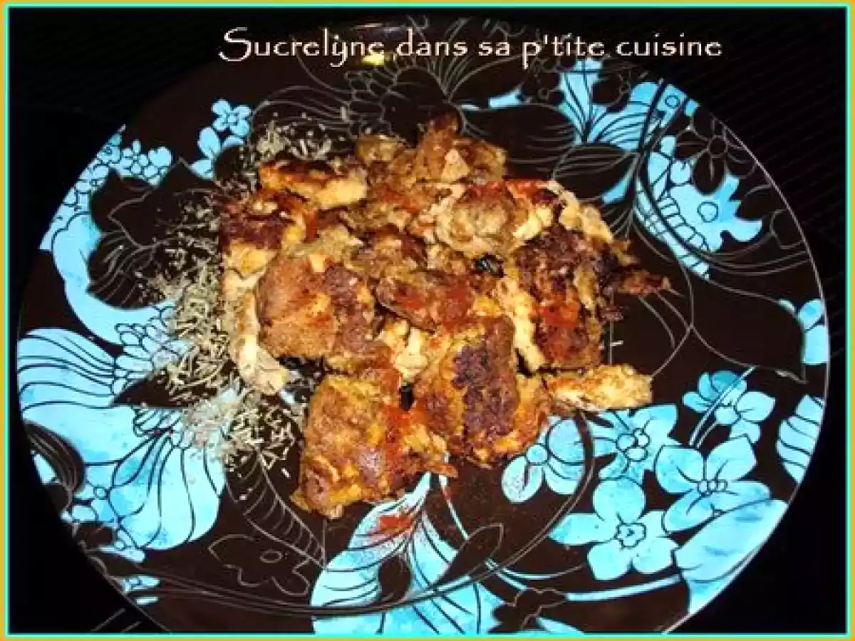 Poulet pané à l'oeuf soufflé et pain d'épice