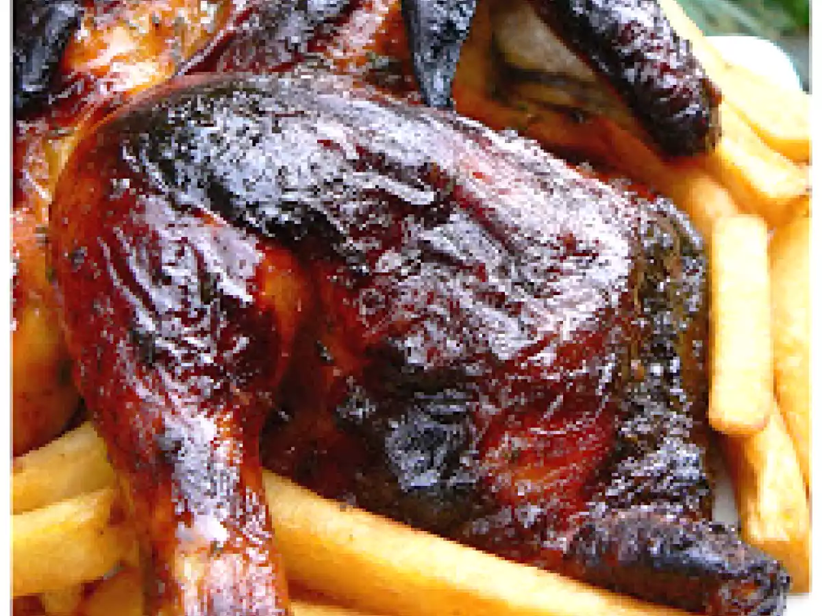 Poulet rôti à la marmelade d'orange