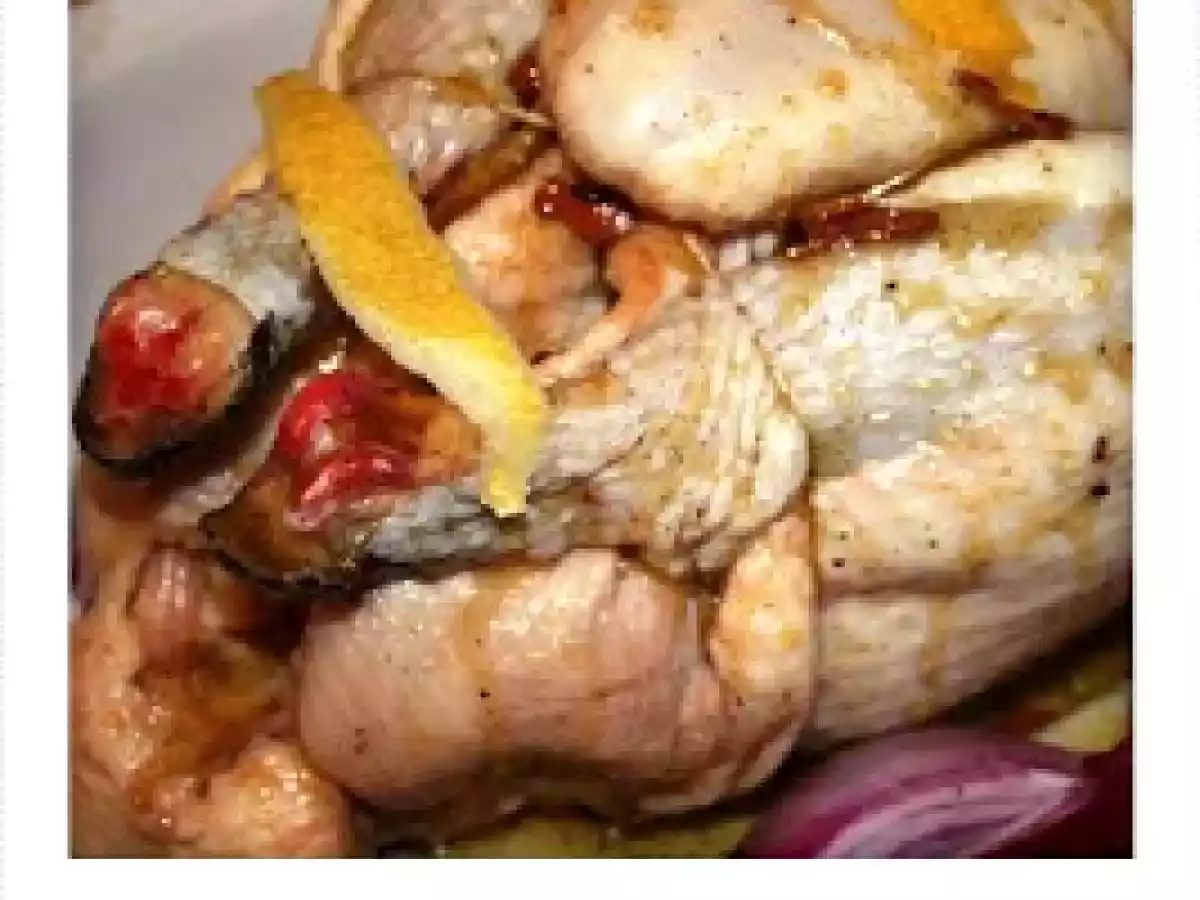 Poulet rôti à la vanille, au citron et aux épices