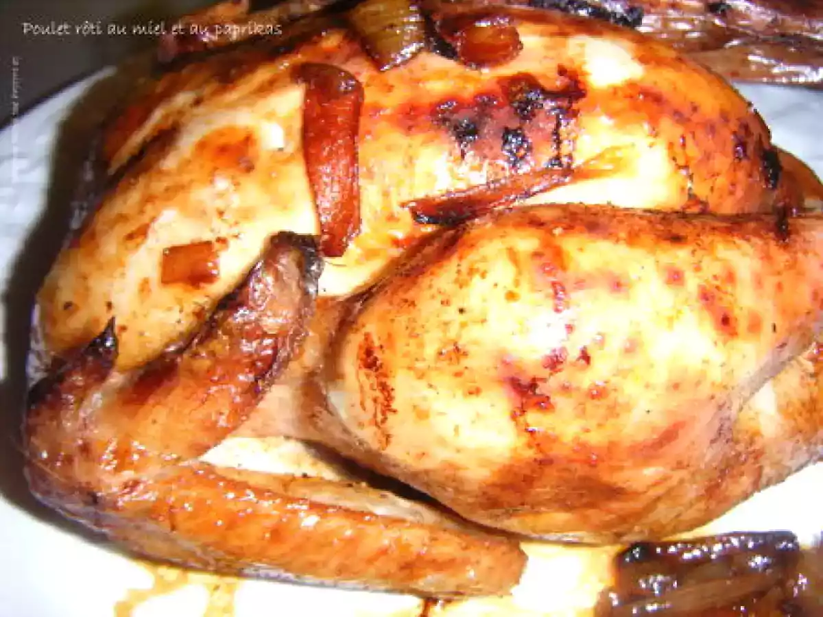 Poulet rôti au miel et au paprikas