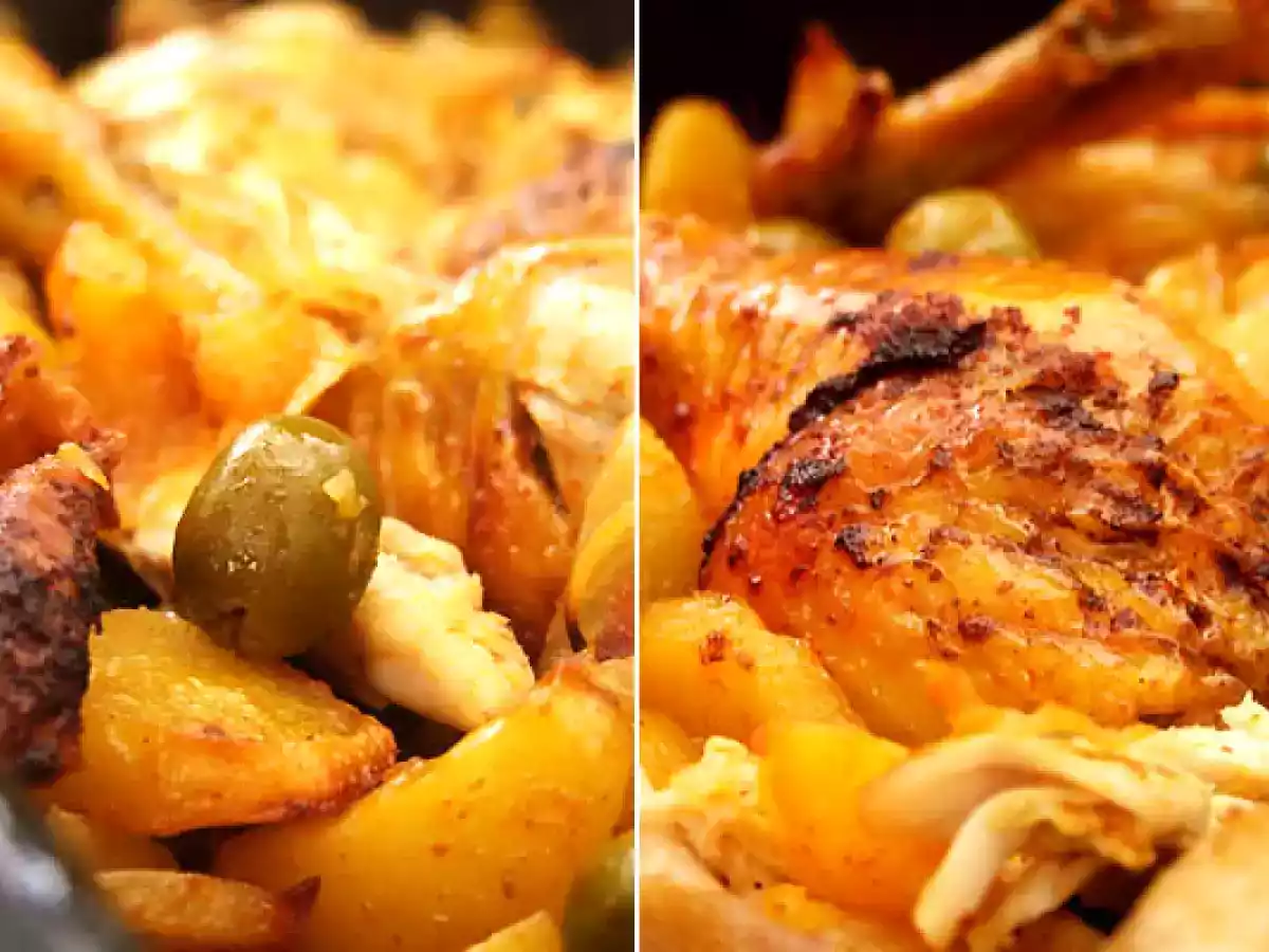 Poulet rôti aux olives et aux pommes de terre - photo 2