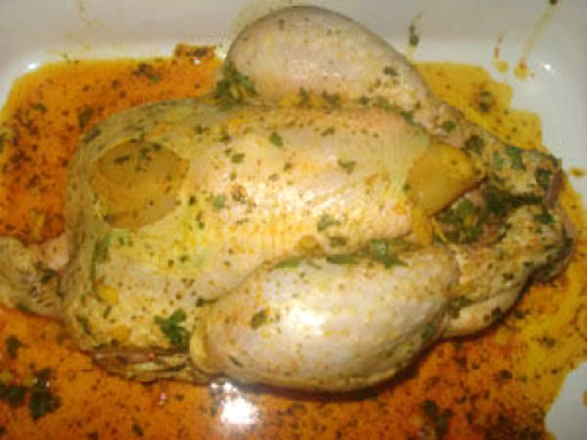 Poulet rôti aux pommes de terres et aux olives - photo 2