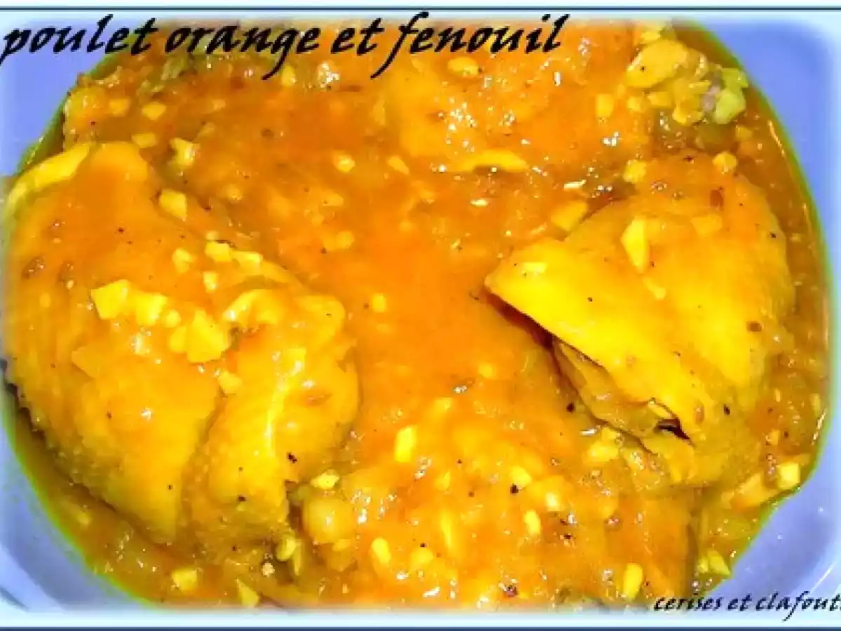 POULET SAUCE A L'ORANGE ET FENOUIL