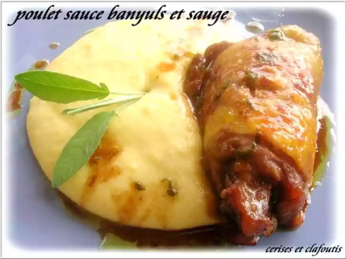 POULET SAUCE AU BANYULS ET SAUGE - photo 2