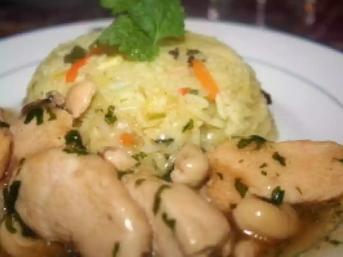 Poulet sauté à la mélisse et aux noix de cajou - photo 2