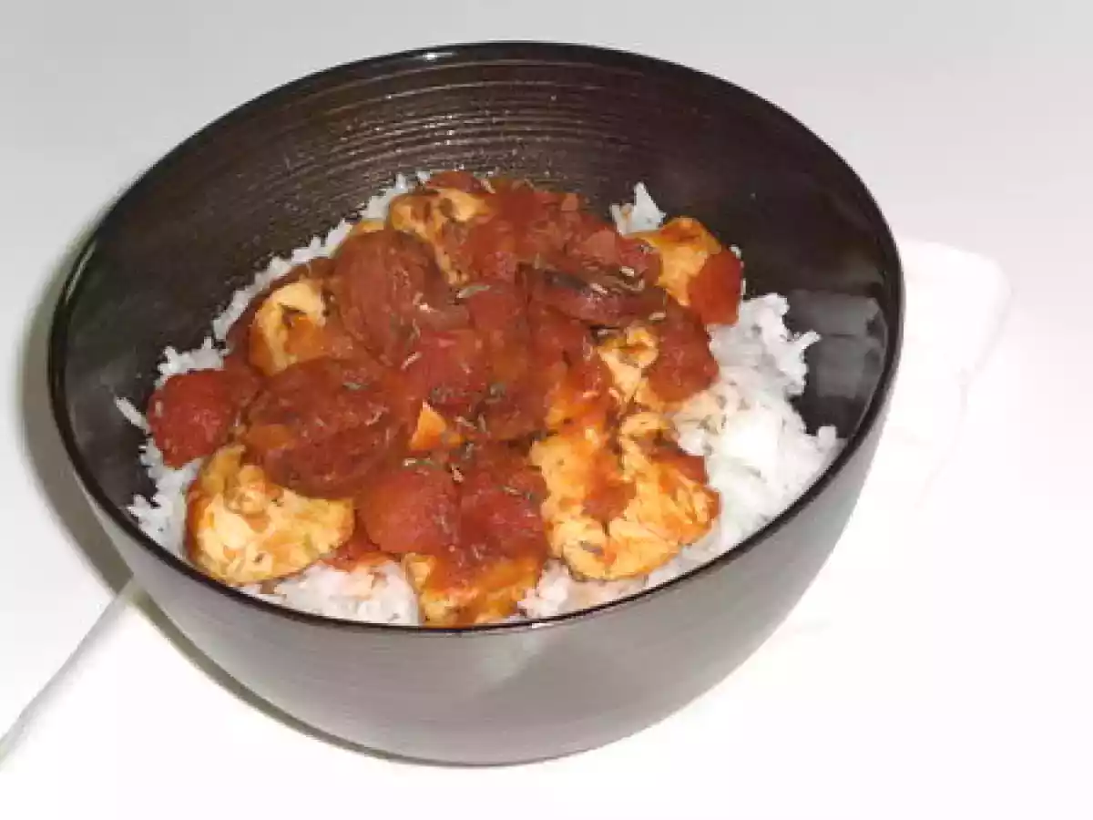 Poulet sauté au citron et au chorizo