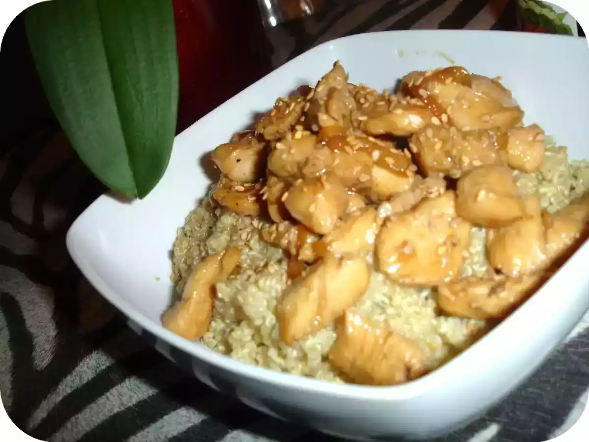 Poulet teriyaki au sésame