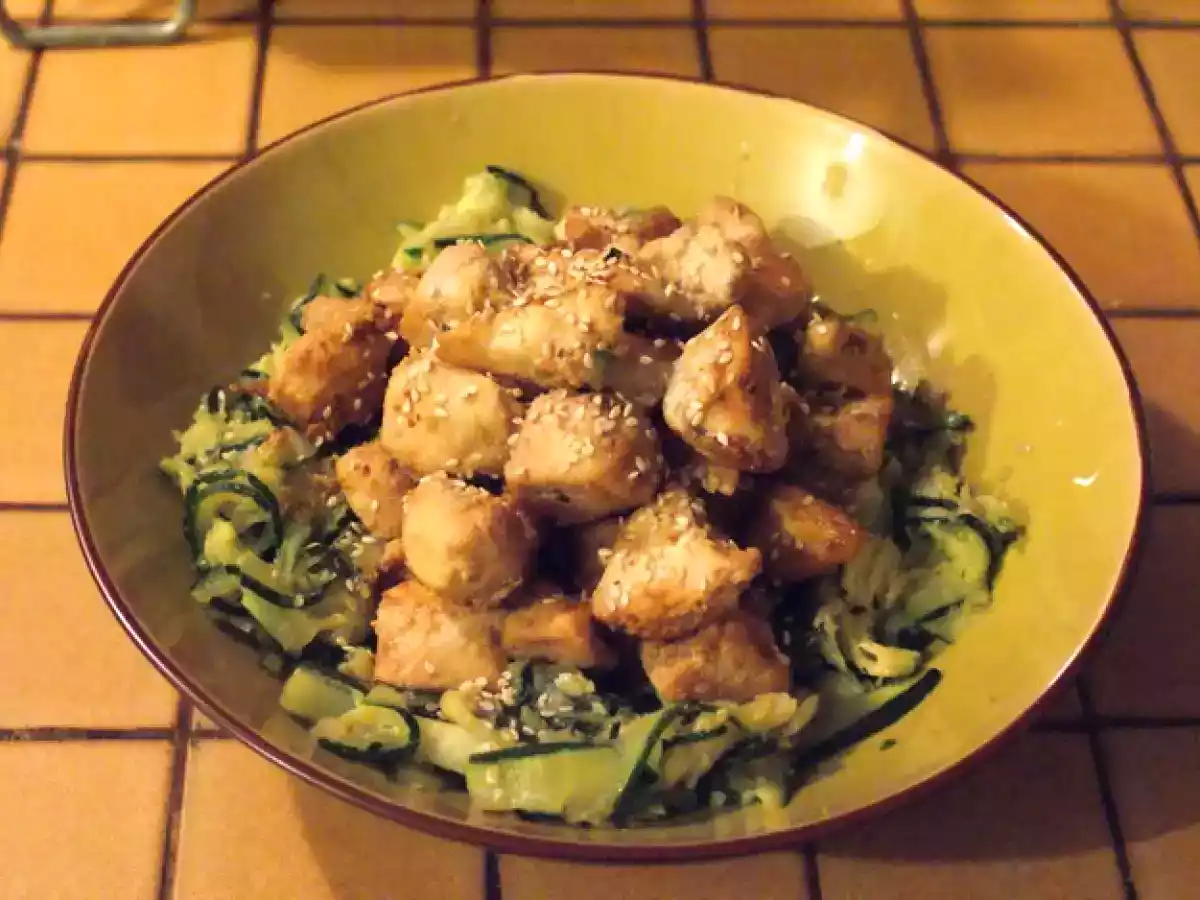 Poulet teriyaki et tagliatelles de courgette - photo 6