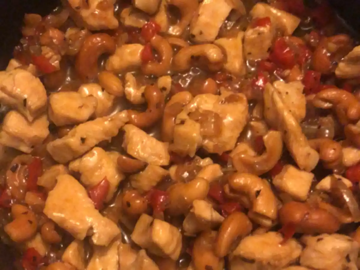 Poulet thaï aux noix de cajou