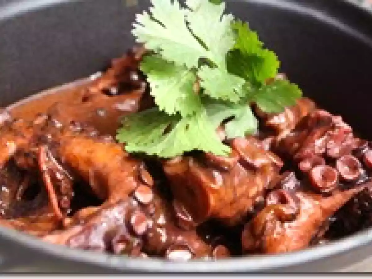 Poulpe Braisé et Galette de Pomme de Terre aux Oignons - photo 2