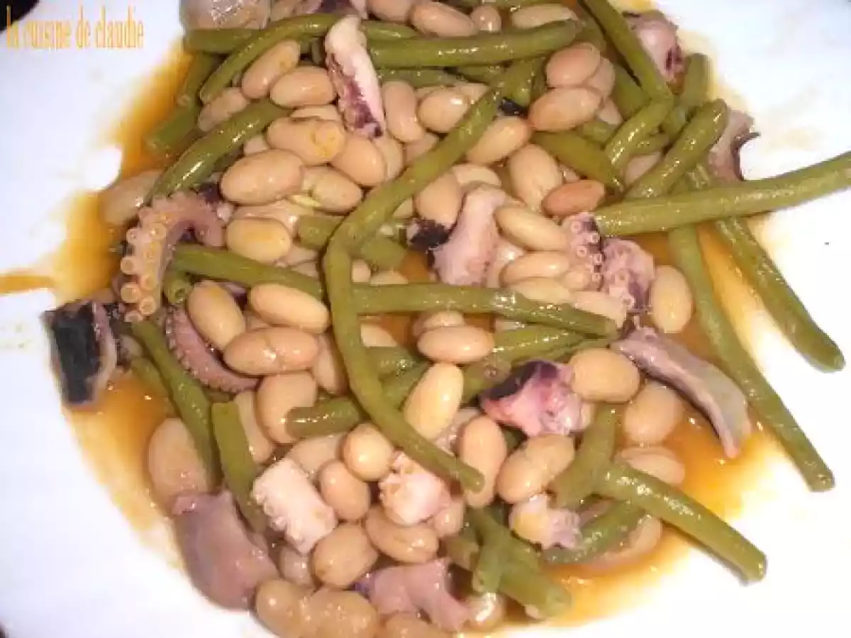 Poulpes aux 2 haricots