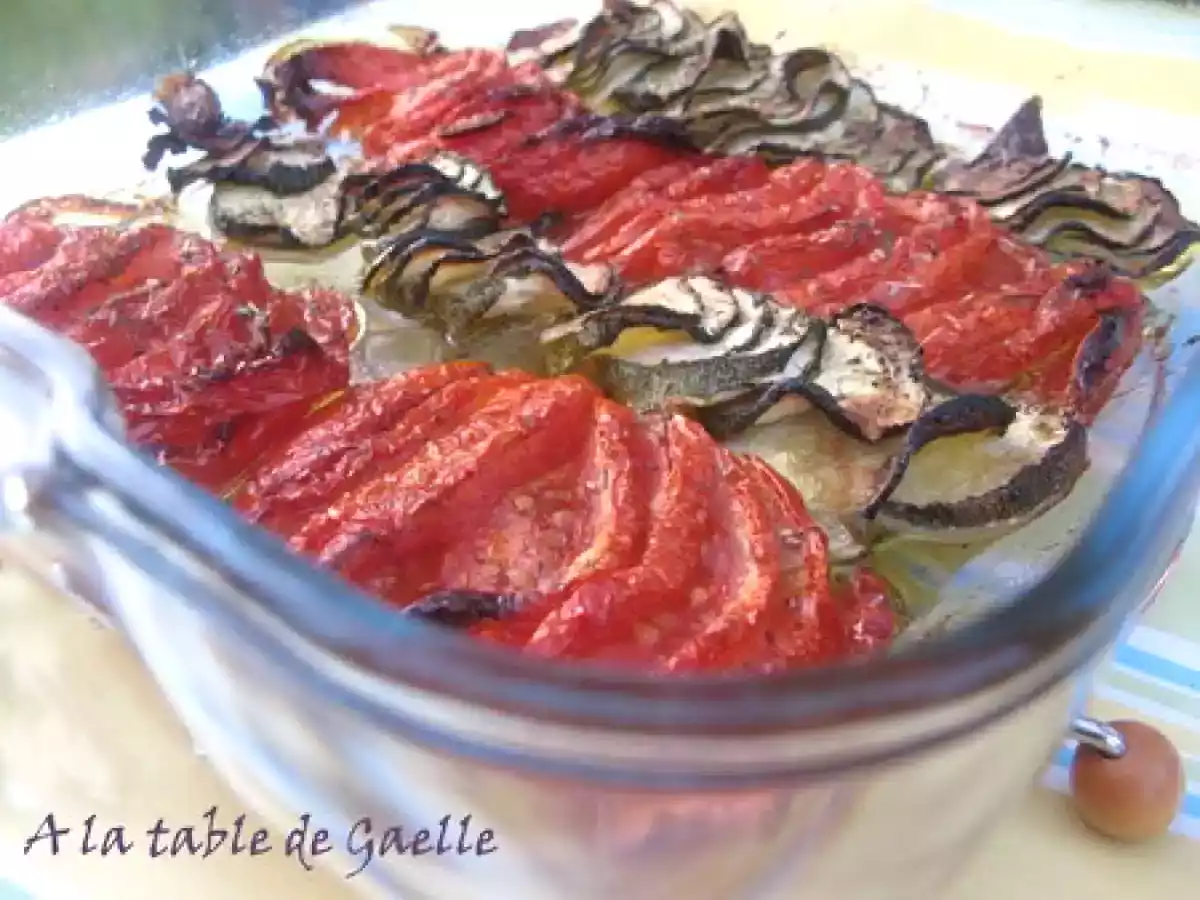 Pour accompagner les barbecues : Tian tomate - courgette