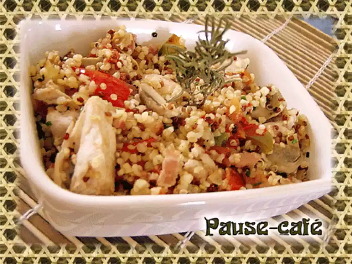 Pour le retour au terrier, une Poêlée de quinoa au lapin