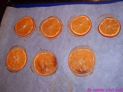 Pour les fêtes : Rondelles d'oranges séchées, à manger