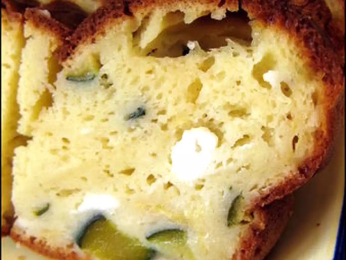 Pour repas froid ou apéritif : Cake courgette - chèvre