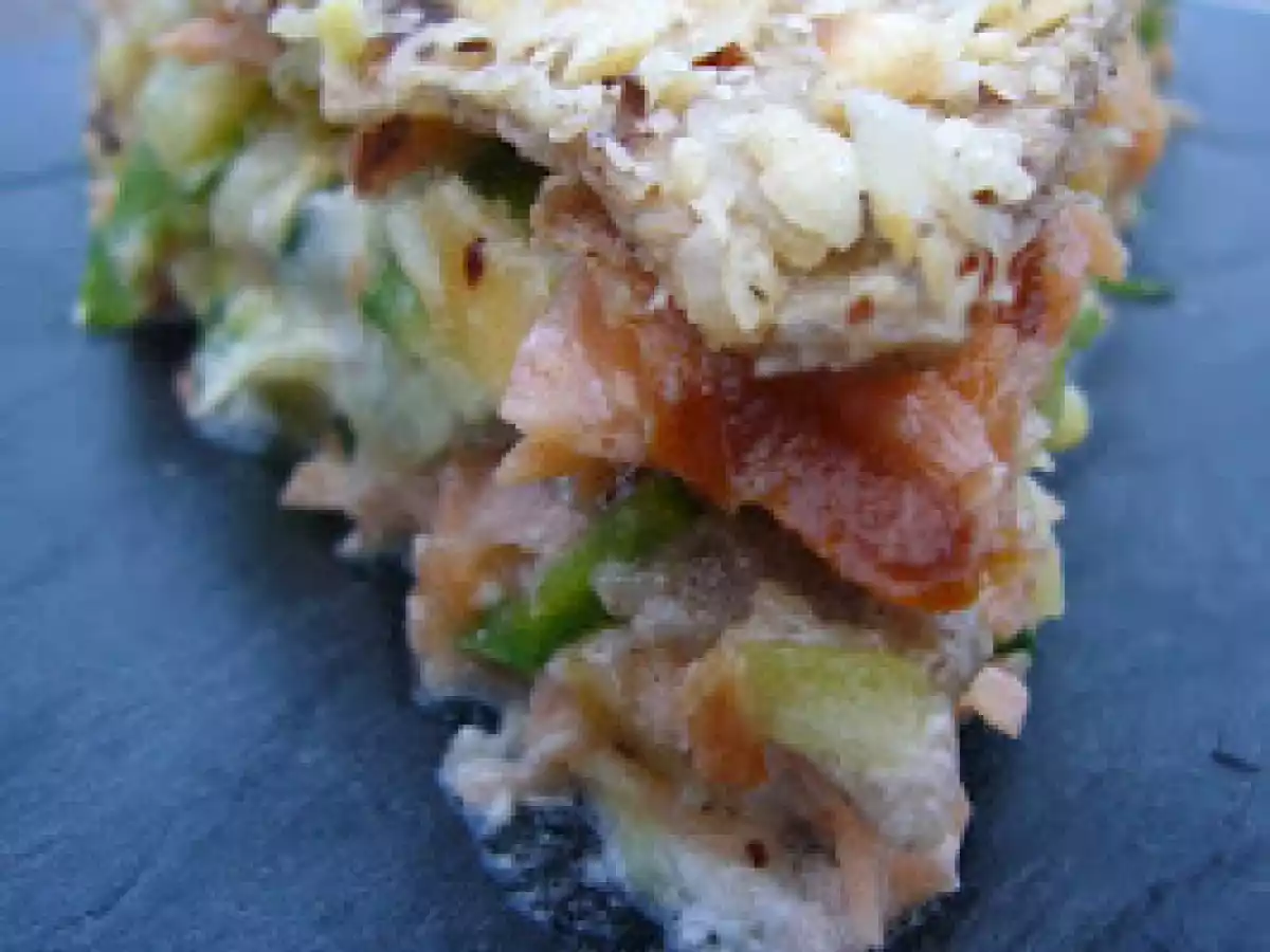 Pour un petit dîner en famille, gâteau de crêpes aux légumes