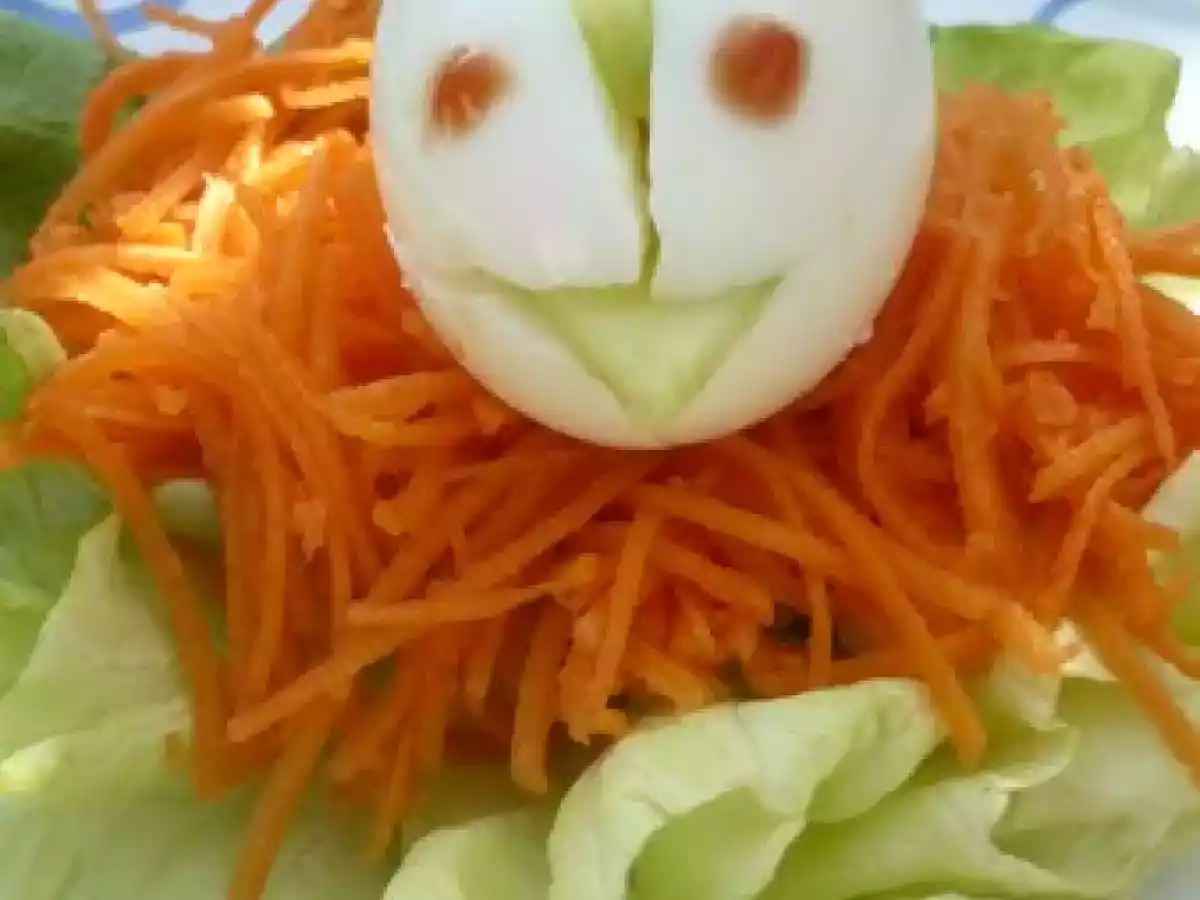 Poussin sur nid de carottes - photo 2