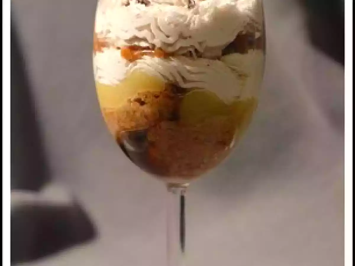 Presque-tiramisu au marron et à la pomme