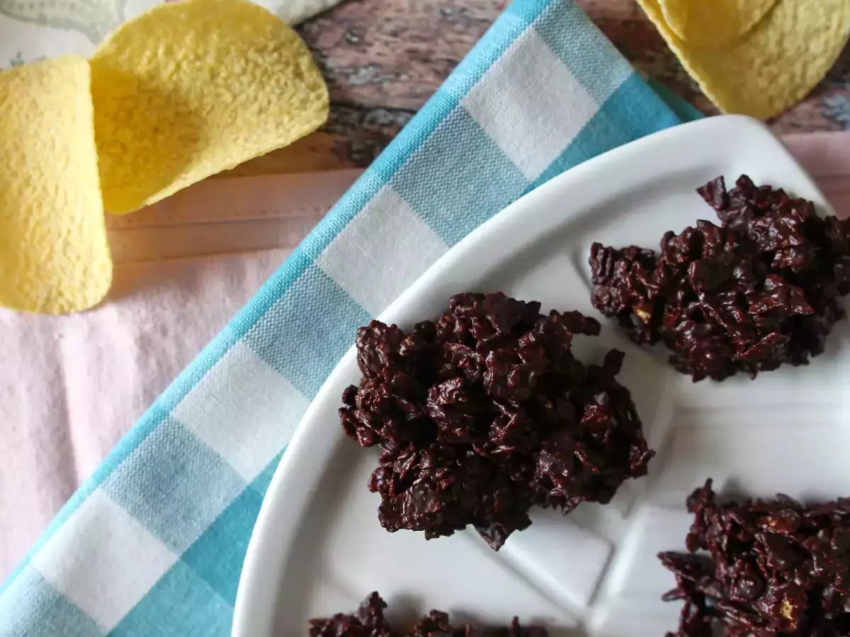 Pringles au chocolat en roses des sables - photo 6