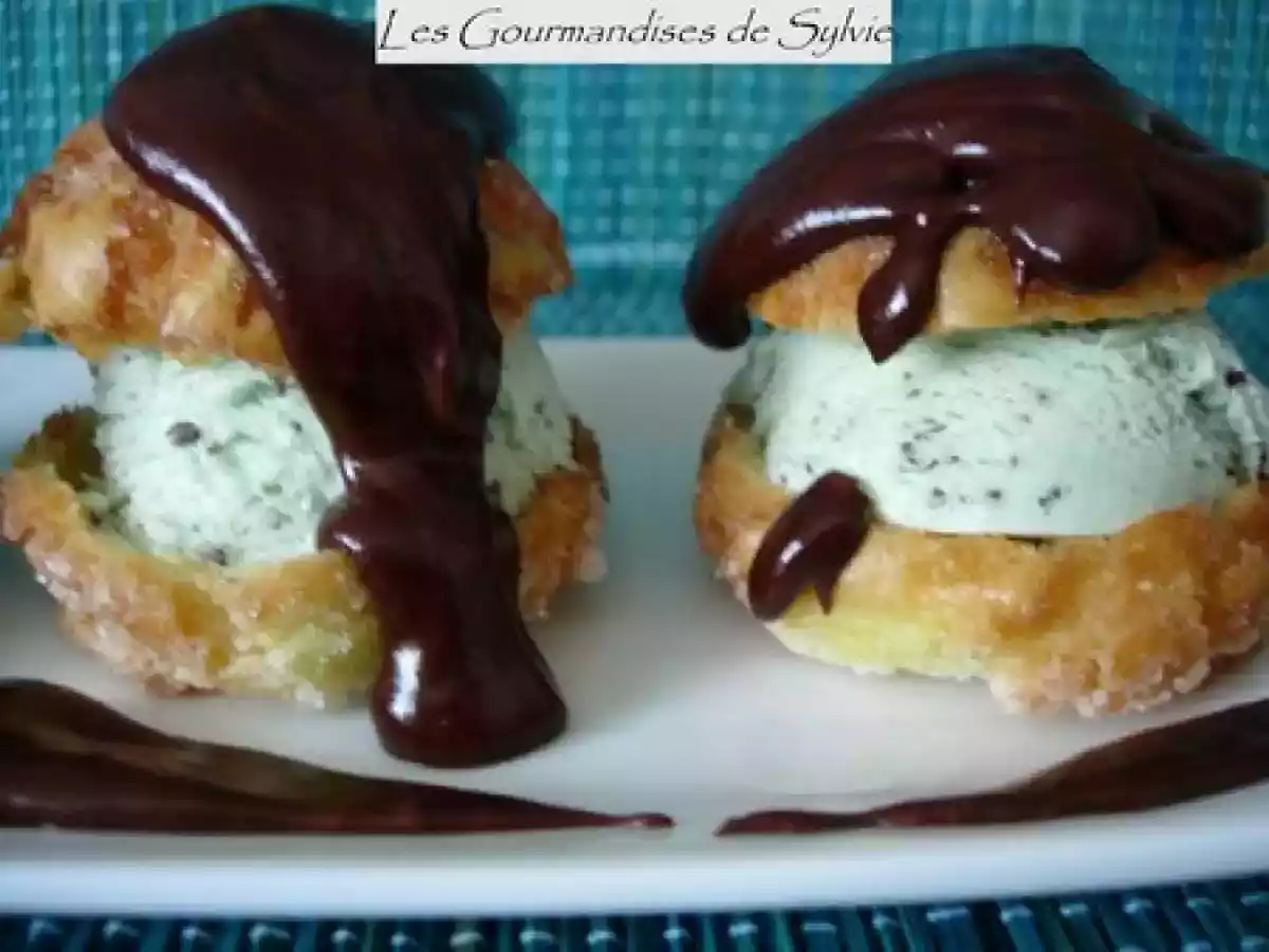 Profiteroles à la Menthe Sauce chocolat - photo 2