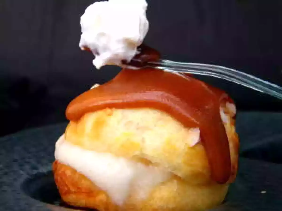 Profiteroles à la pomme, caramel et chantilly au Cidre - photo 3
