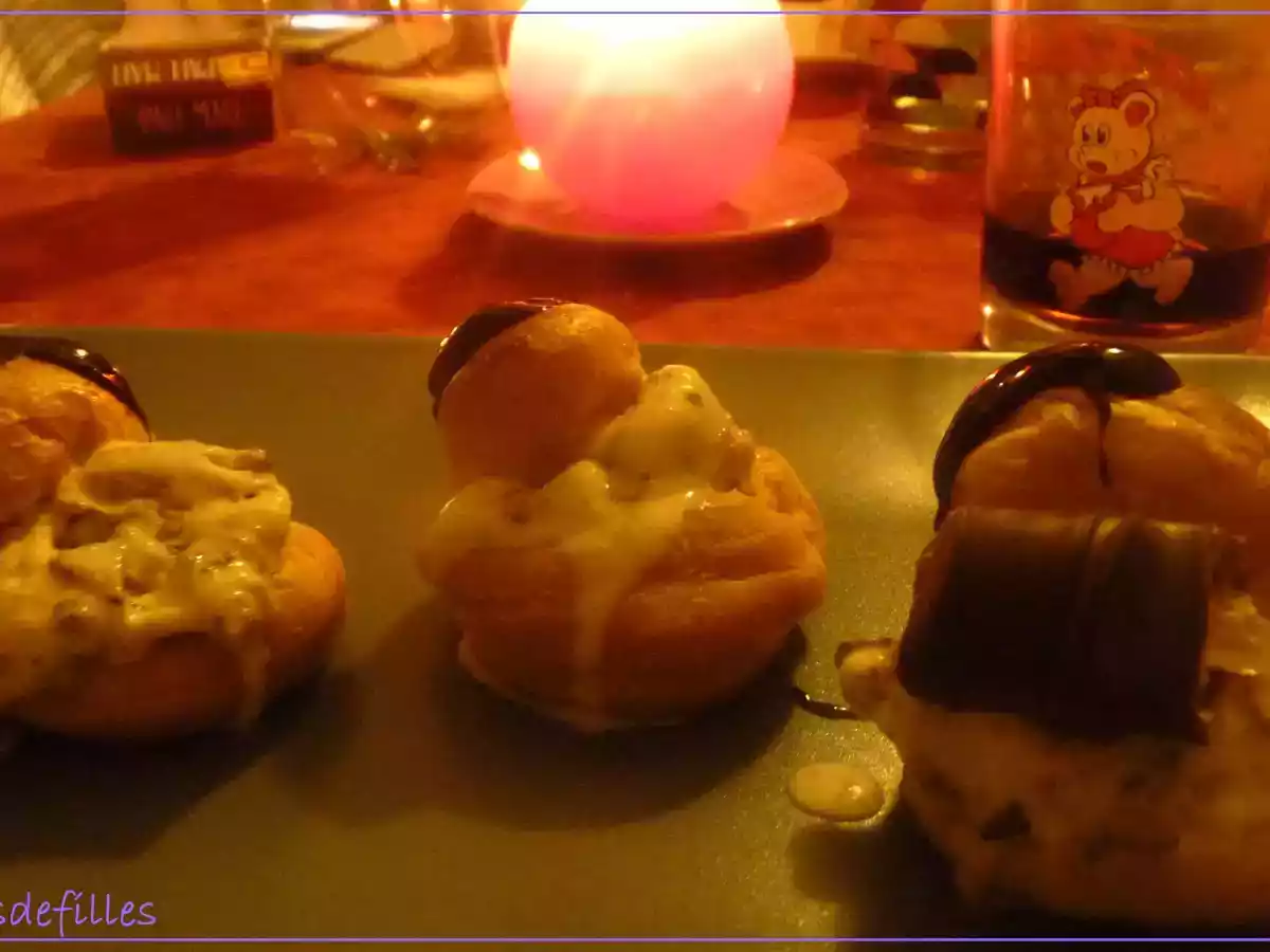 Profiteroles aux kinder bueno