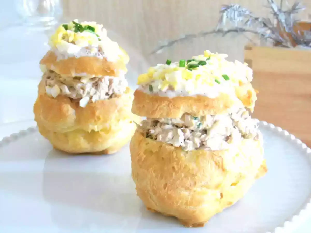 Profiteroles (choux) au thon mimosa - photo 2
