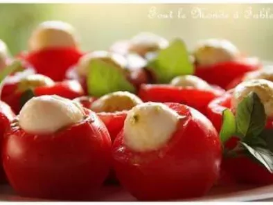 Profitéroles tomates-mozzarella au coulis de pistou - photo 2