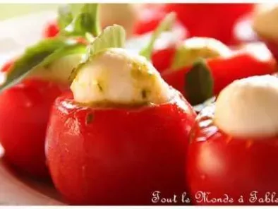 Profitéroles tomates-mozzarella au coulis de pistou - photo 3