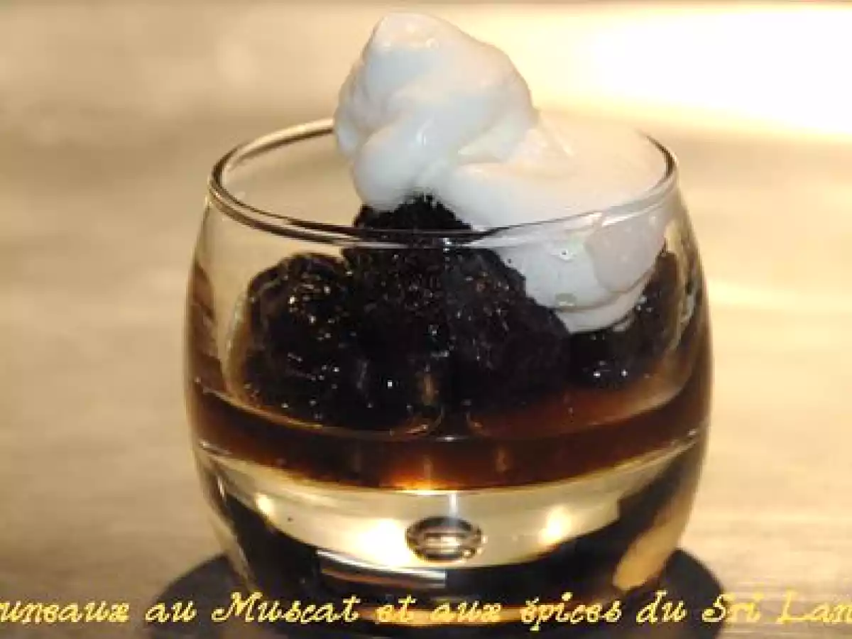 Pruneaux au Muscat et aux épices du Sri Lanka