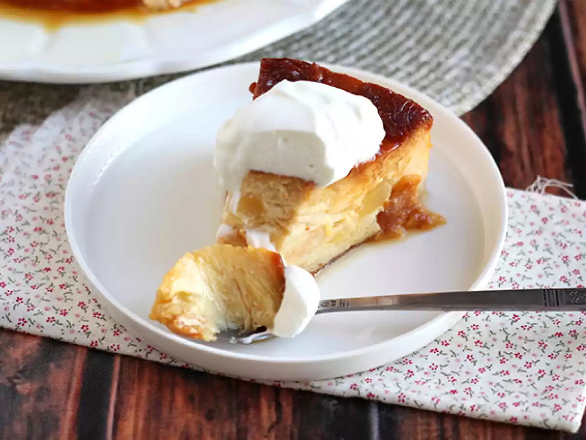 Pudding à la pomme, croissant et caramel - photo 3