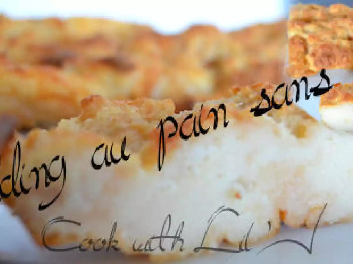 Pudding au Pain sans oeufs