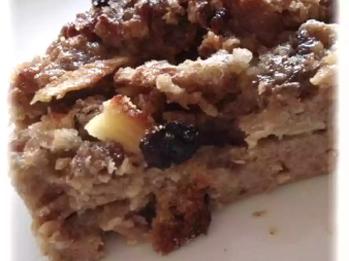 Pudding aux pommes et raisins de mon enfance # Recette récup' 1