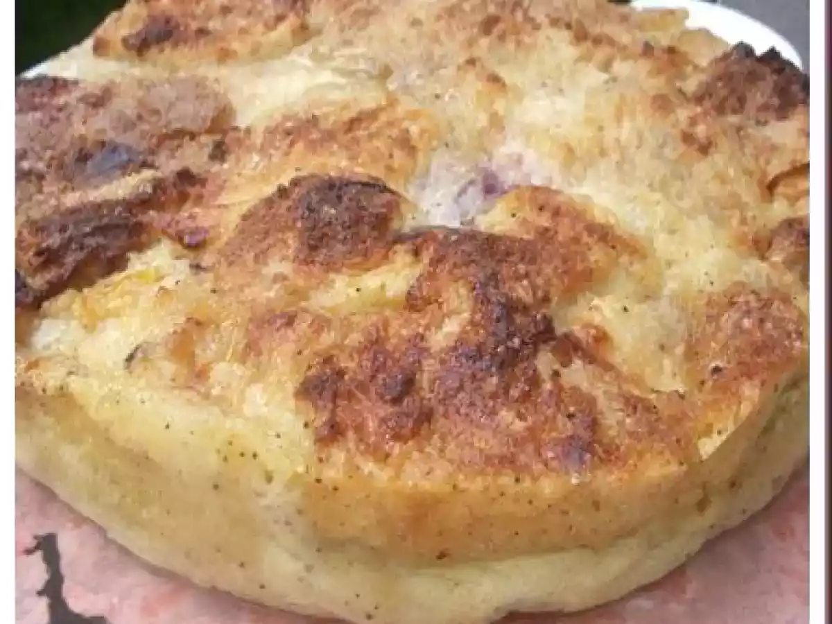 Pudding brioché aux pêches blanches de Monsieur .... Thierry MARX