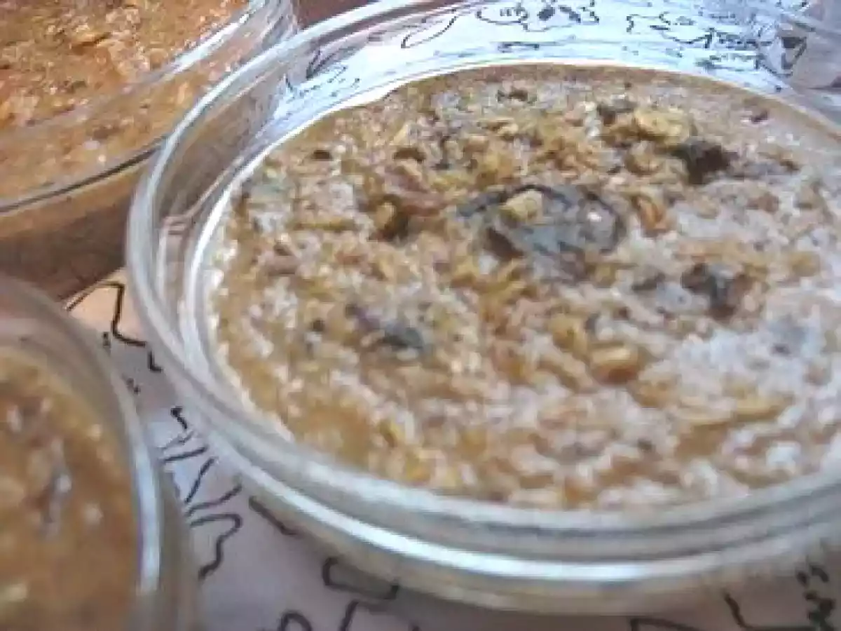 Pudding du matin santé aux pruneaux