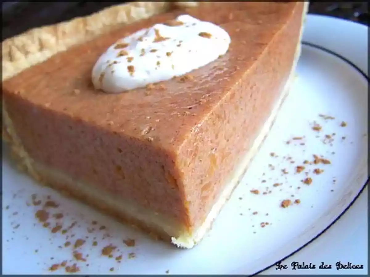 Pumpkin Pie ( Tarte américaine au potiron ) ... divine ! - photo 3