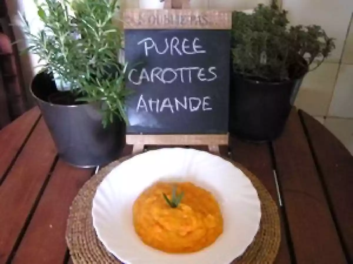 Purée de carottes à l'amande
